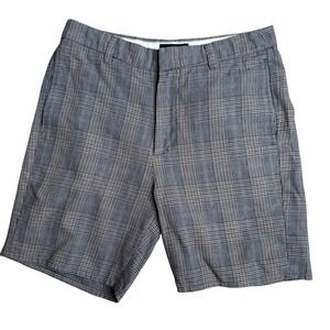 Brixton Graduate Slack Shorts‎ Men's Size 31 Plaid Pattern Casual